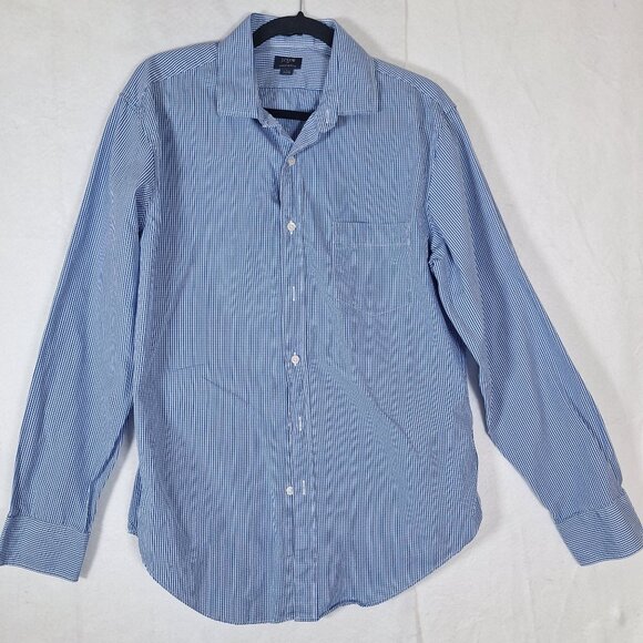 J Crew Long Sleeve Button Down 100% Cotton Mens Shirt size Large - Picture 1 of 6